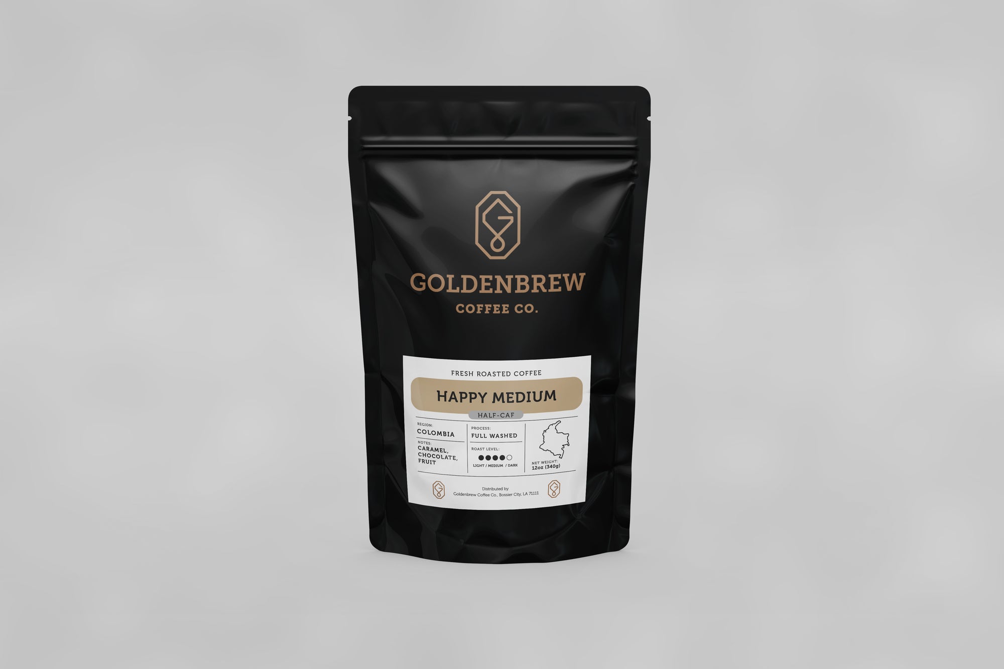 Happy Medium (Half-Caf) 6oz Sample Bag
